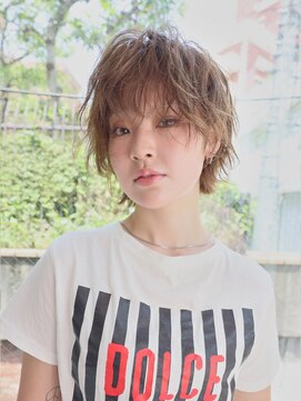 エムスラッシュ アヴェダ 自由が丘(M.SLASH AVEDA) レイヤーショート/顔まわりレイヤー/レイヤーカット/ハイトーン