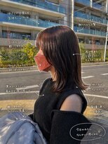 アネロ 名駅(anhelo) ミディアムレイヤー×ココアブラウン×名駅
