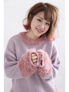 イソラブル(ISOLA-blu) 【リジェール黒川店】クリアピンクのポイントカラー