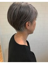 【LIBRE恵比寿】50代グレイカラー☆くびれショートボブ