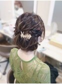 ハーフアップ