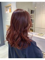 ヘアー ミッション 心斎橋店(hair Mission)&nbsp;ワインレッド×ブラウン