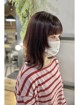 ザ ラボ アングゥ(The Labo ungu) ピンクブラウン/レイヤー/顔周りカット