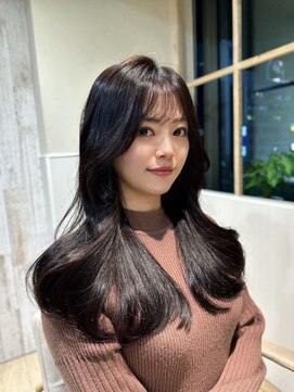 アフロート ディル(AFLOAT D'L) ☆斜めバンググレージュカラーシルキーベージュデザインカラー