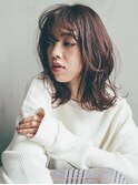 ハッシュカット/フルバング/似合わせカット/レッドブラウン
