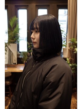 ナビッジ(NABIGE) ブルーブラックぼボブ 貝原