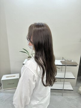 ツキヘア(TUKI hair) ベージュ/グレージュ/ブリーチなし/高松/透明感カラー/似合わせ