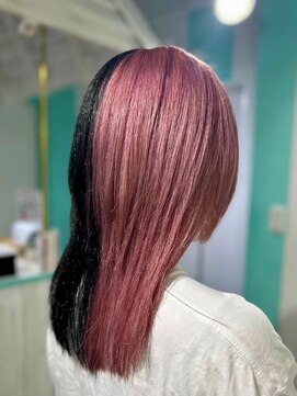 マティーナ ヘアー 池袋(Matina hair) 【ツートンカラー×ブラック×ピンクk】20代30代40代50代