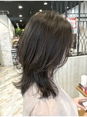 ☆小顔効果カット インナーカラー グレーベージュ 髪質改善 韓国