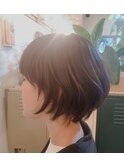 ネイビーアッシュ ショート