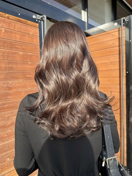 ラフ バイ マグ 南松本(R.A.F. by Mag) ブリーチなしグレージュカラー透明感カラーイルミナカラー