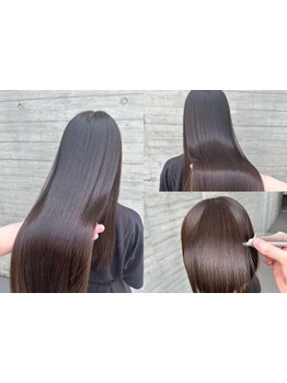 オーダーメイドの薬剤でダメージレスな縮毛矯正を実現します！