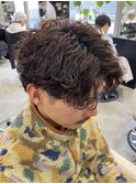 熊本メンズパーマ 波巻き ツイスパ ウルフ MEH'S HAIR