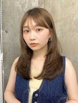 ガーデン 渋谷(GARDEN)&nbsp;内巻き　レイヤー　似合わせカット　小顔前髪　ベージュカラー