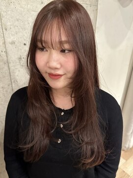 アンガーデン(Une GARDEN) レイヤーカット/フェイスレイヤー/ピンクカラー