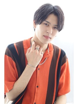 シロフイケブクロ(shirof ikebukuro) 10代20代30代【韓国マッシュ】センターパート×ニュアンスパーマ