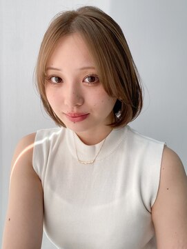 エトラ 渋谷店(etora) 前髪 外ハネボブ 暗めカラー グランマッシュ デザインカラー"