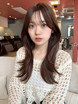 リコバイアフロート(riko by afloat) レイヤーカット/顔まわりカット/透明感ブラウンベージュ