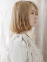 カバーヘア ブリス 北浦和(COVER HAIR bliss)&nbsp;■ホワイトブロンドフォックスカラー金髪ボブ810北浦和10代20代