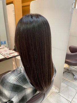 髪質改善/顔周りレイヤーカット/グレージュ[千葉/千葉駅]