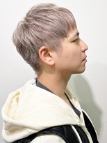 ルネラトーキョー(RUNERA TOKYO)&nbsp;グレーシルバー束間メンズショートヘアケアブリーチダブルカラー