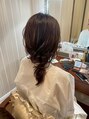 ヘアーメイク セルクル(hair make cercle)&nbsp;ゆるくざっくりとまとめたスタイル