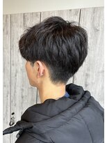 ヘアーリゾートノーブル(Hair Resort Noble) 【メンズショート】ツーブロックビジネススタイルアップバング
