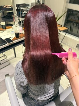 ヨキ(yoki.) レッドブラウン◎チェリーレッド◎暖色カラー【髪質改善】