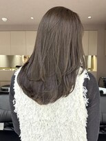 マイル 渋谷(mile)&nbsp;オリーブグレージュ/透明感カラー/レイヤーカット/渋谷駅/顔周り