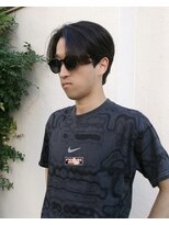 ヒントステーション フォーメンズ(HINTSTATION for Men's)&nbsp;〈浅草 半個室〉 センターパート/ストレートパーマ