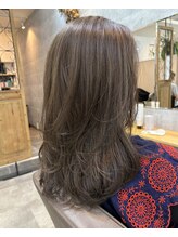 サロン ド クレア(salon de CLEA) 【オリーブベージュ】大人の上品レイヤースタイル