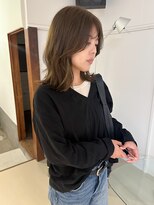 パーク(PARK)&nbsp;ミディアムレイヤー オリーブベージュ ブリーチなしカラー