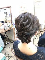 ロカット サロン(Roquat Salon)&nbsp;ウェーブシニヨンアレンジ【ブライダルヘアメイク　立川/袴】