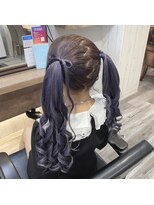 ヘアセット アリエス 新宿駅前店(aries)&nbsp;髪リボンツインテール