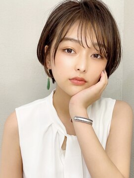 シルクレイ 新宿店(Silk-lei) 似合わせカットショートフェザーバングデザインカラー新宿30代