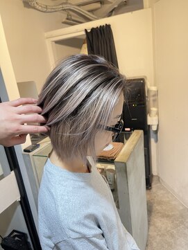 ラフ(LAFF) #黒髪#ボブルフ#ネビージュ#小顔#ワンレン