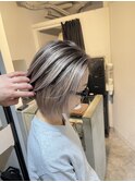 #黒髪#ボブルフ#ネビージュ#小顔#ワンレン