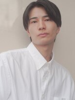 コンマヘアアップバングツーブロックマッシュ束感