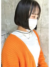 ラボヌールヘアー 札幌店(La Bonheur hair etoile) 【熊澤】ワンレン ミニボブ
