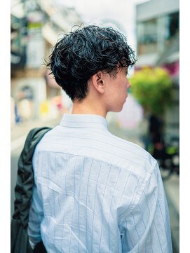 ボンド 三軒茶屋(Bond) 刈り上げないマッシュ×大人パーマ【三軒茶屋 メンズカット】