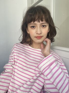 マグノリア オモテサンドウ(MAGNOLiA Omotesando) くせ毛風フレンチボブパーマ・・・HINATA