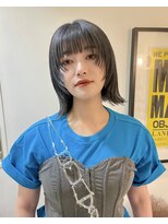 パークサロン(PARK salon)&nbsp;レイヤーボブ×グレー