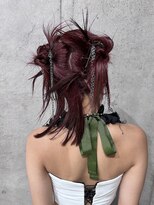 レコ 渋谷(LECO)&nbsp;シャギーアレンジボルドーヘア