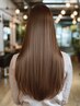 【艶髪】　美髪ストレート＋カット+3step　treatment＆spa【７分】