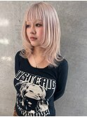黒髪/ボブルフ/ネビージュ/小顔/ワンレン/梅田/髪質改善/前髪