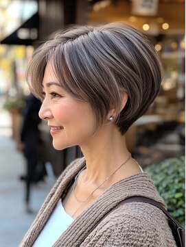 モードケイズトウキョウ 銀座店(MODEK'S TOKYO) 【銀座 銀座一丁目】白髪ぼかしハイライト 40代 50代