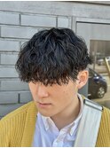 波巻きパーマ/縦落ちパーマ/波巻きツイスパ