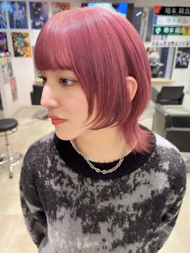 トーキョー オタクヘアー(TOKYO OTAKU HAIR) ウルフカット インナーカラー ケアブリーチ 推しカラー