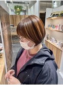 艶感×まとまり◎ 大人可愛いショートボブ