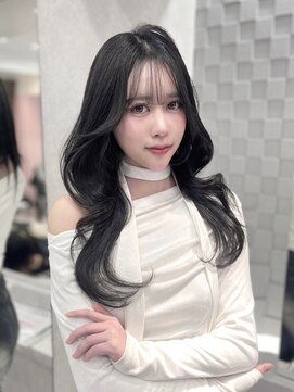 ジーナ 名駅(XENA.) 《LUNA》ブルーブラック/透明感カラー/地毛風カラー